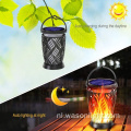 Outdoorhangende zonne -lantaarn flikkerende vlam Solar Torch Light Waterdichte LED LED Flame Paraplu Licht Landschap Decoratief licht